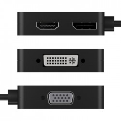IB-DK1104-C Σταθμός σύνδεσης από USB Type-C σε DisplayPort, HDMI, DVI-D ή VGA